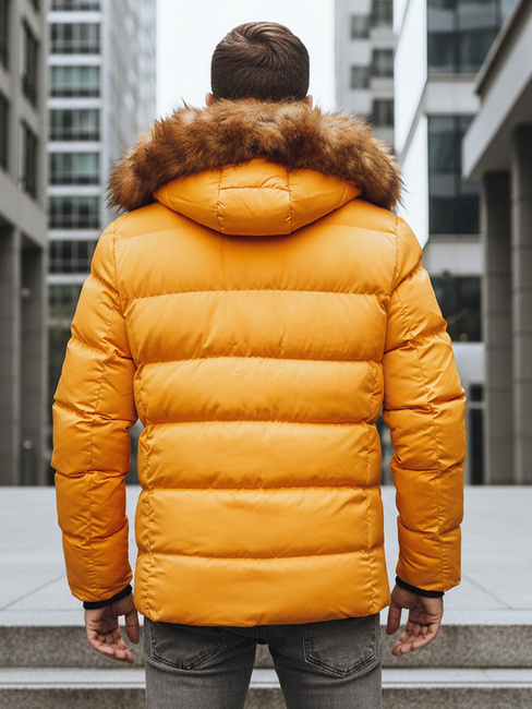 Herren Winterjacke gesteppt gelb Dstreet TX4162