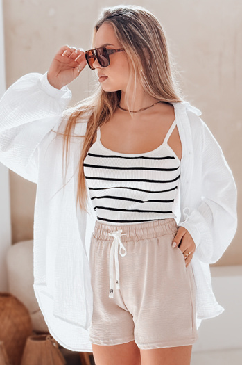 Damen-Shorts HOT VIBE khaki Dstreet SY0441