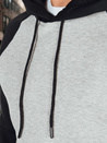 Herren Basic-Kapuzenpullover grau Dstreet BX5892