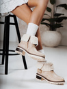 Damenstiefel mit Schafsfell beige Dstreet ZY1249
