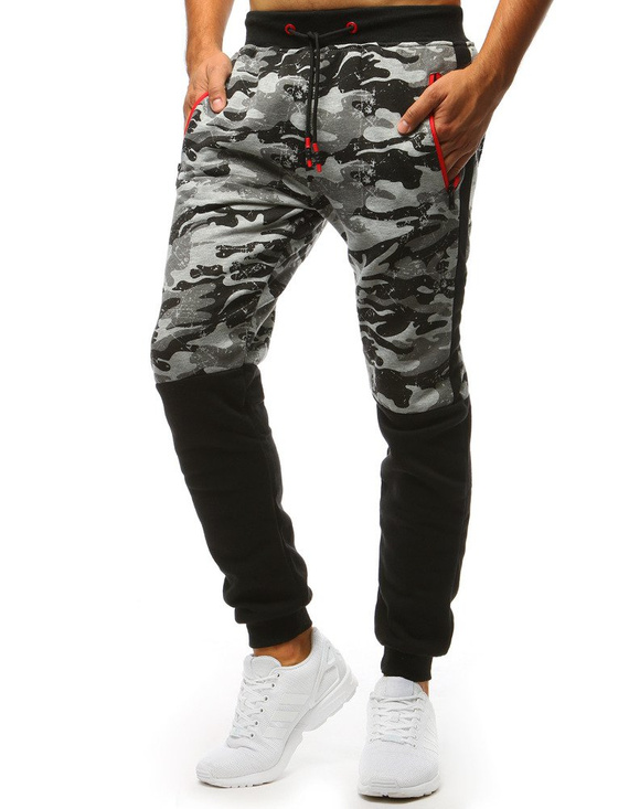 Herren Trainingshose Camo Grau Dstreet UX3493