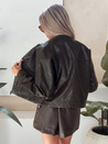Damen Leder Ramones Jacke braun Dstreet TY5220