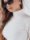 Kurzarm-Pullover mit Rippenstruktur GIRLGLORY weiß Dstreet MY2550