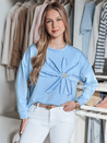 Damen Bluse in Übergröße mit PETITKA Blume blau Dstreet BY1385
