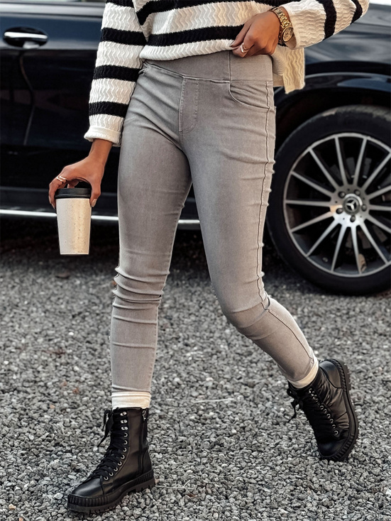 COZYVIBE Damen Leggings a'la Jeans grau Dstreet UY2191