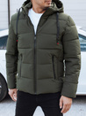 Herren Steppwinterjacke mit Kapuze grün Dstreet TX5066