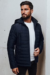 Herren Übergangsjacke mit Steppkapuze navy blau Dstreet TX5008