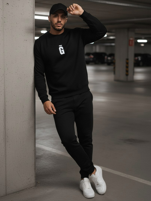 Herren Sweatshirt graphit schwarz Dstreet BX5930