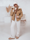 Damen Winterjacke TRENDYGLAM dunkelbeige Dstreet TY4359