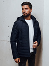 Herren Übergangsjacke mit Steppkapuze navy blau Dstreet TX5008