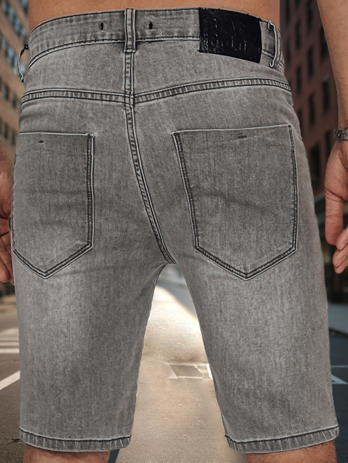 Kurze Herrenjeans dunkelgrau Dstreet SX2351
