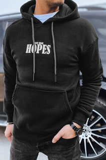 Herren Sweatshirt mit Aufdruck Farbe Schwarz DSTREET BX5662