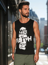 Männer ärmelloses T-Shirt schwarz Dstreet RX5657