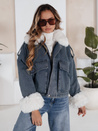 Winter-Jeansjacke mit Pelz blau Dstreet TY5160