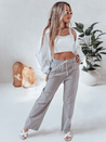 Damen Freizeithose mit weitem Bein BOHO DAY grau Dstreet UY2650