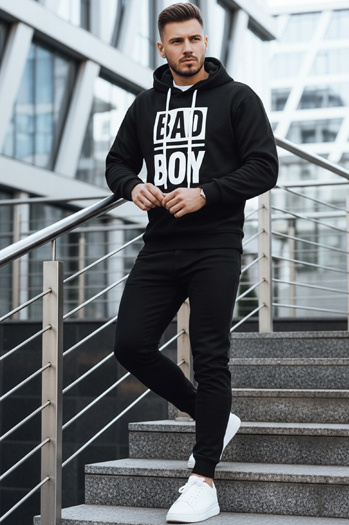 Herren Kapuzenpulli schwarz Dstreet BX5925