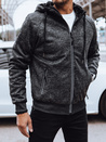 Herren Sweatshirt mit Reißverschluss Farbe Dunkelgrau DSTREET BX5626