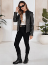 Damen Lederjacke schwarz Dstreet TY5202