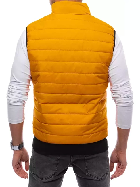 Herren Steppweste Dunkelgelb Dstreet TX4018