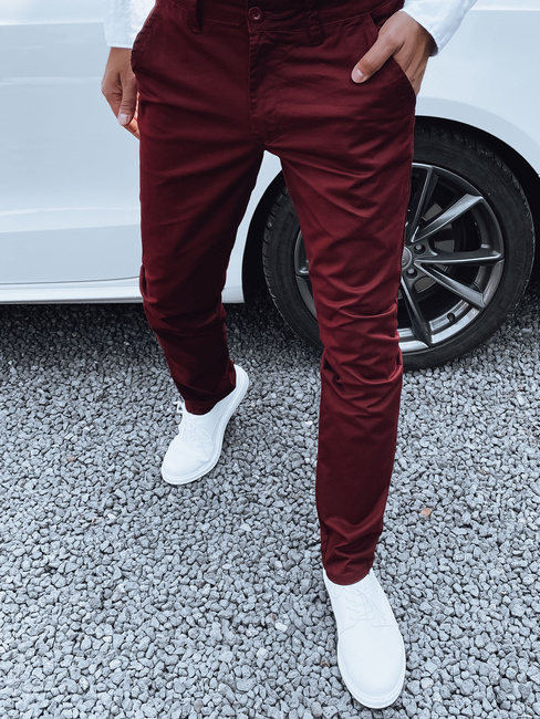 Kastanienbraune Hose für Männer Dstreet UX4339