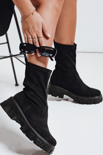 Damen Plateaustiefel schwarz Dstreet ZY1135