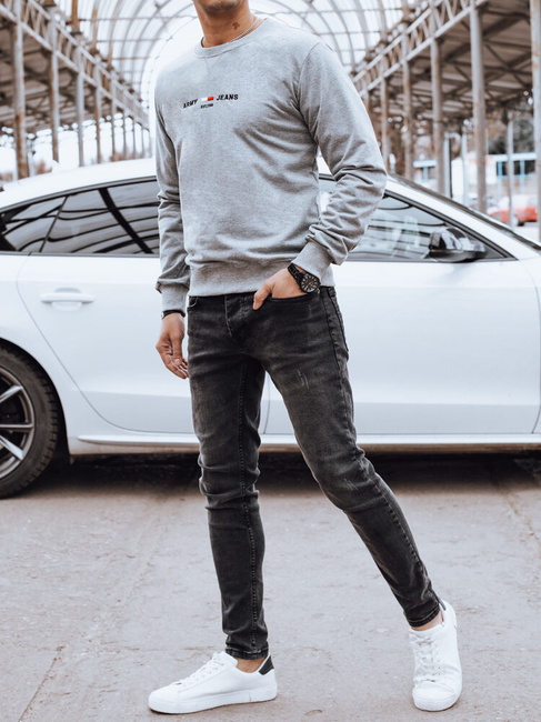 Herren Basic Sweatshirt Farbe Grau DSTREET BX5734