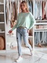 Damen Jeans Skinny Hose mit Stickerei MOONAIR blau Dstreet UY2453
