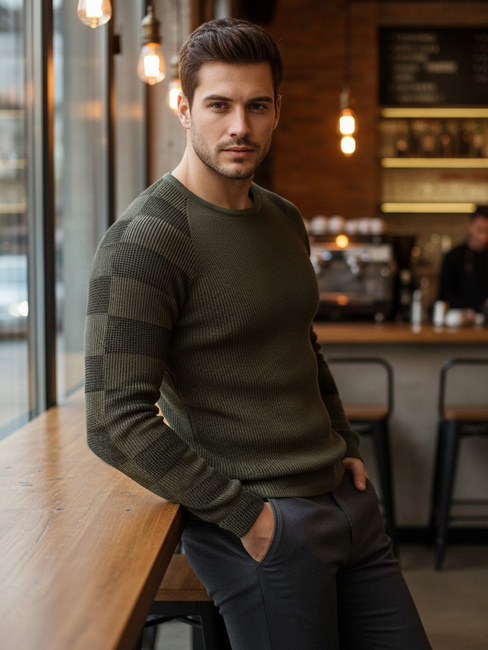 Herren Pullover Khaki Dstreet WX1637