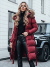 Gesteppte Damen-Winterjacke mit Pelz STYLEBELLA rot Dstreet TY5008