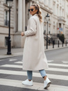 Damenmantel in Übergröße MANTOVA lang hellbeige Dstreet NY0738