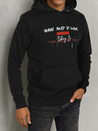 Herren Sweatshirt mit Aufdruck Farbe Schwarz DSTREET BX5709