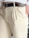Damen Chinohose mit Gürtel MODELA hellbeige Dstreet UY2570