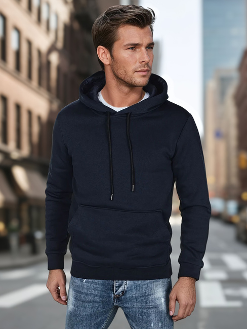 Herren Basic Hoodie navy blau Dstreet BX5884