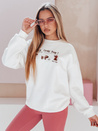 Damen Sweatshirt in Übergröße mit Dackel JAMNIKOVE weiß Dstreet BY1498