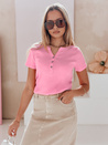 Damen Einheitsgröße gerippte Bluse KISS LOOK rosa Dstreet RY2837