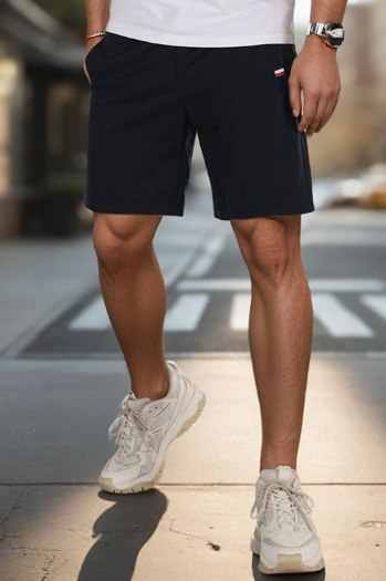 Marineblaue Herren Sweatshorts Dstreet SX2483