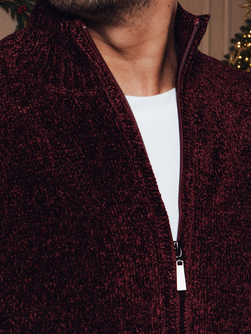 Herren Pullover ohne Knöpfe burgundy Dstreet WX2233z