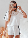 Damen Trainingsanzug Set LOVE SPORT weiß Dstreet AY1136