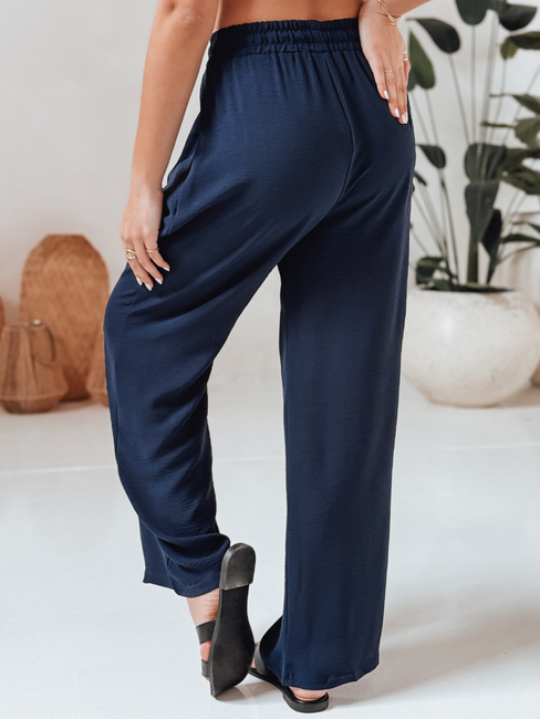 Damen Freizeithose mit weitem Bein LOVETRIP navy blau Dstreet UY2636