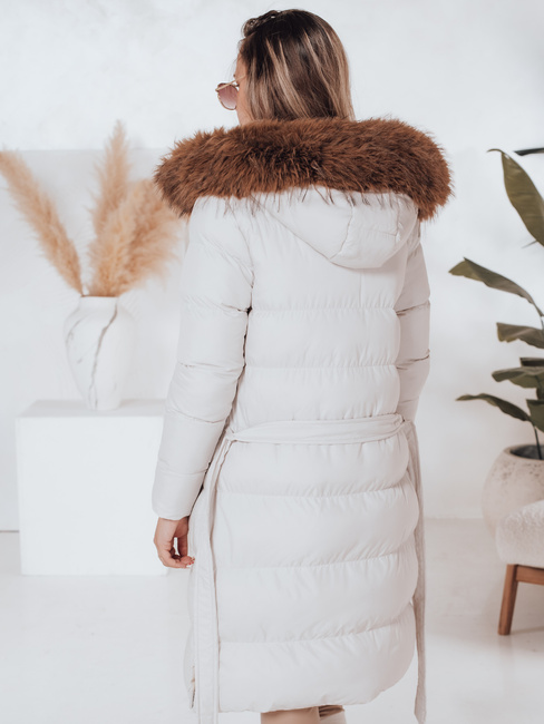Gesteppte Damen-Winterjacke mit Pelz STYLEBELLA weiß Dstreet TY4610