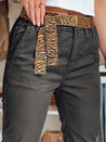 Damen Freizeithose mit Gürtel MADELINA schwarz Dstreet UY2629