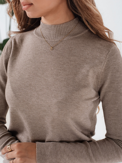 Damen Halb-Rollkragenpullover TARLENA beige Dstreet MY2484