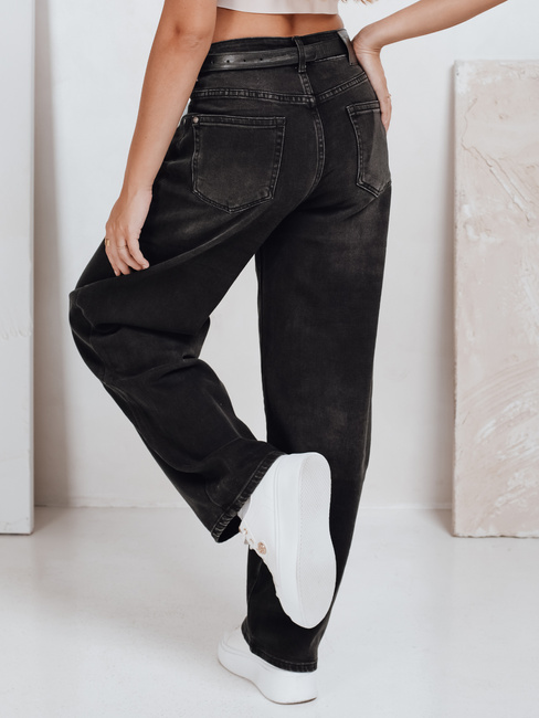 Damen Ballon Fit Jeans schwarz Dstreet UY2741