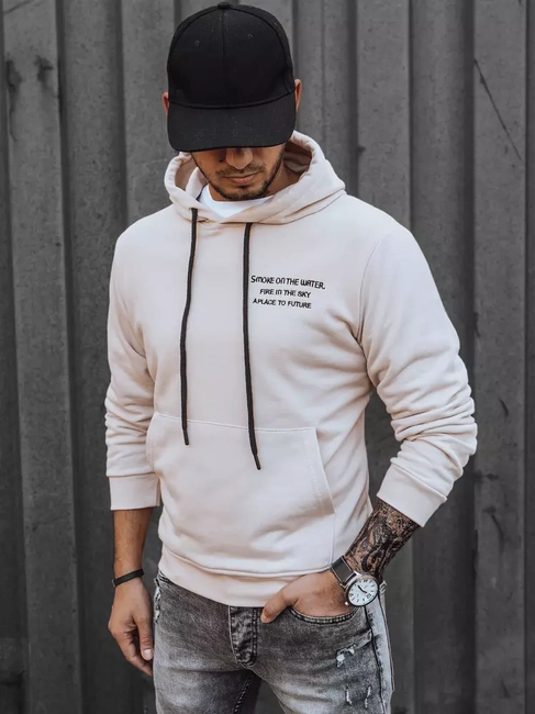 Herren Kapuzenpullover Farbe Ecru DSTREET BX5461