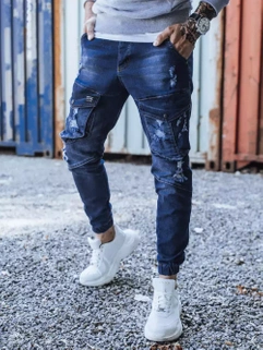 Herren Jeans Joggerhose Blau Dstreet UX3284_2