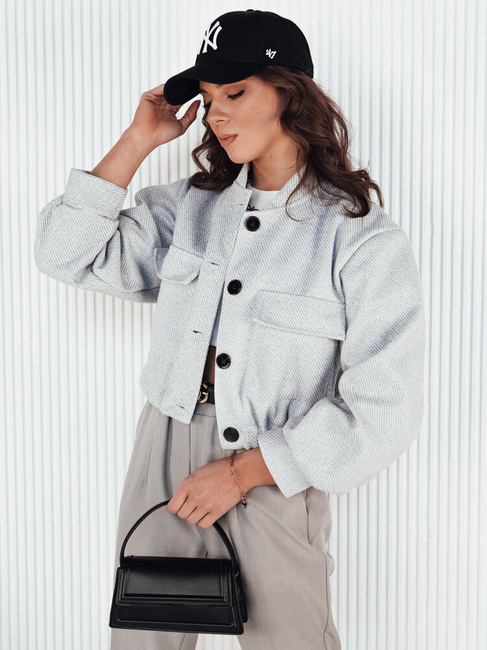 Damen Bomberjacke HONES Farbe Hellgrau DSTREET TY4141