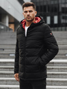 Herren Steppwinterjacke mit Kapuze schwarz Dstreet TX4894