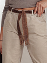 Damen Cordhose Einheitsgröße SOFTYLA mit Streifen beige Dstreet UY2281