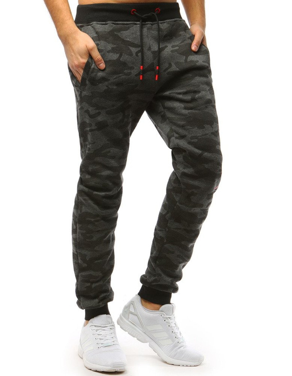 Herren Sporthose Jogger Camo Anthrazit Dstreet UX3512