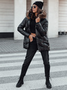 Damen CLASSIQ Winter Steppjacke mit Kapuze schwarz Dstreet TY4623